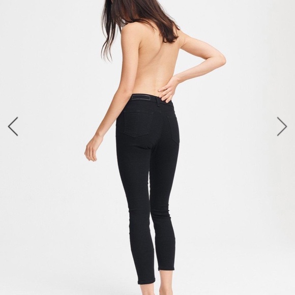Rag and Bone Nina High Rise Ankle Skinny in washed black. Size 29 - Picture 4 of 7